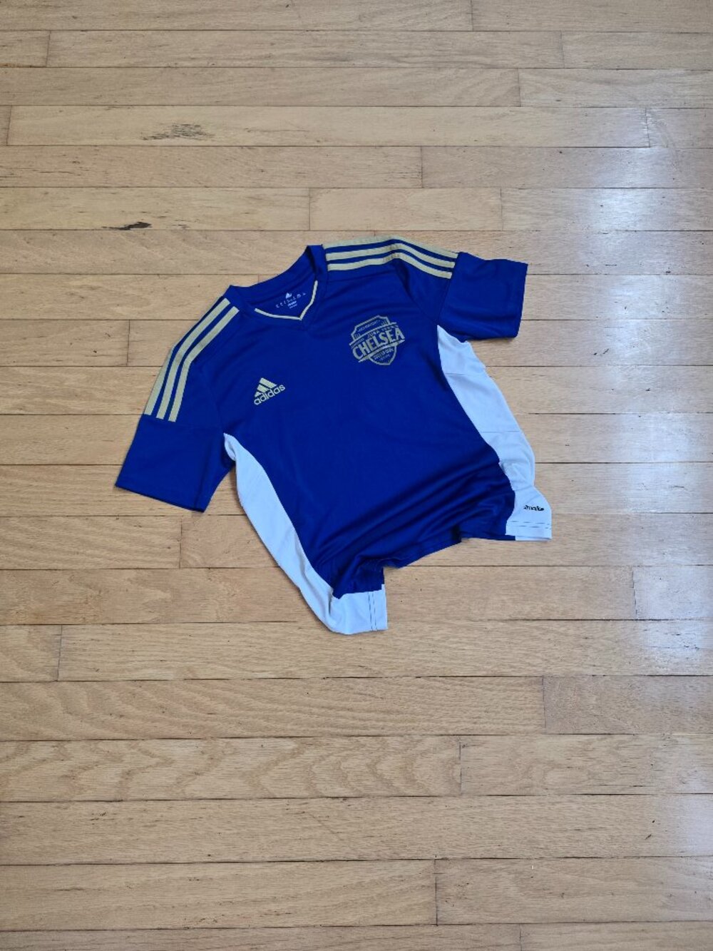 Adidas | JUSA Chelsea Blue Gold #10 Sporty Soccer Club Jersey | WMS S
